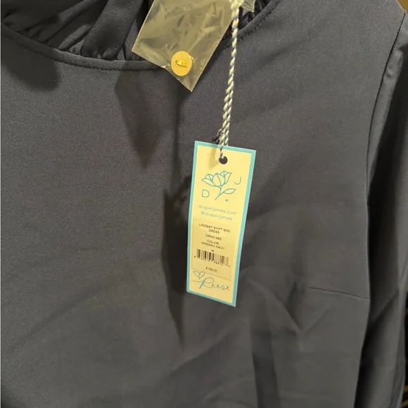 NWT Draper James Lindsay Dress Navy Medium Classic Staple - Picture 2 of 3